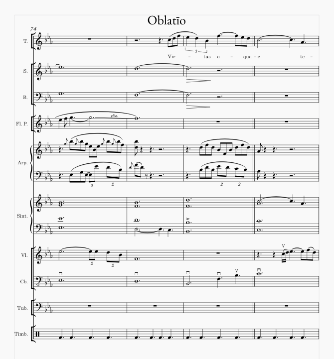 Fragmento de «Oblatio»